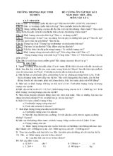 Đề cương ôn tập học kì I năm học 2015 - 2016 môn Vật lý 6